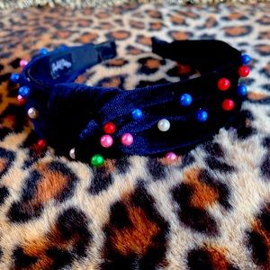 Headband Women Hair- Cute Velvet Colorful beads